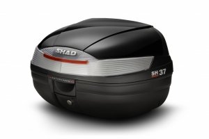 Topcase - s farebným krytom SHAD SH37 Metalická  čierna
