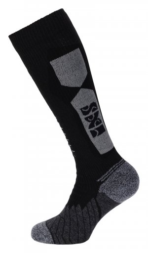 Ponožky dlhé iXS iXS365 čierno-šedá 39/41
